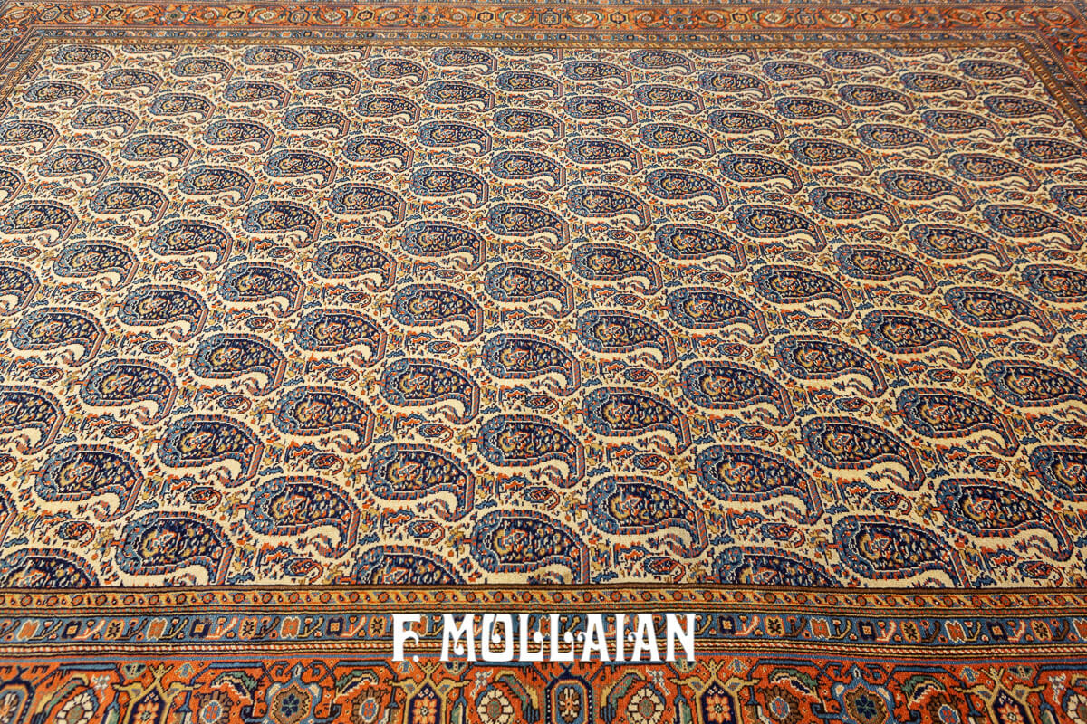 All-over Moharramat with Botheh design hand Knotted Mishan Antique Rug n°:805933